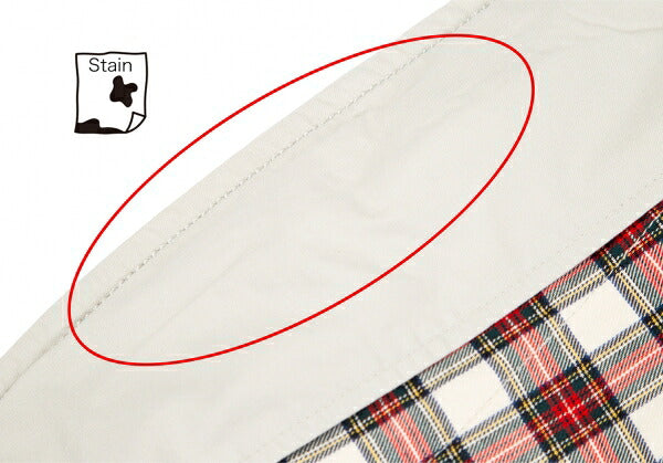 COMME des GARCONS HOMME Rib Cuff Check Jacket Greige Size S
