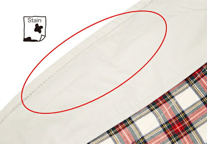 COMME des GARCONS HOMME Rib Cuff Check Jacket Greige Size S