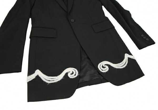 COMME des GARCONS HOMME PLUS 13AW Shawl Jacket Black Size XS