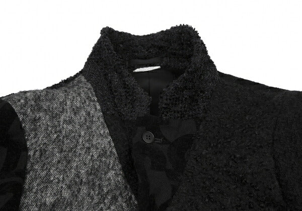 COMME des GARCONS HOMME PLUS 12AW Flock Jacket Black Size XS