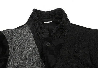 COMME des GARCONS HOMME PLUS 12AW Flock Jacket Black Size XS
