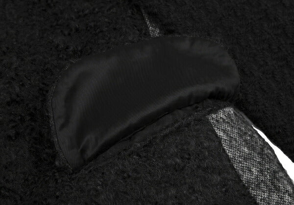COMME des GARCONS HOMME PLUS 12AW Flock Jacket Black Size XS
