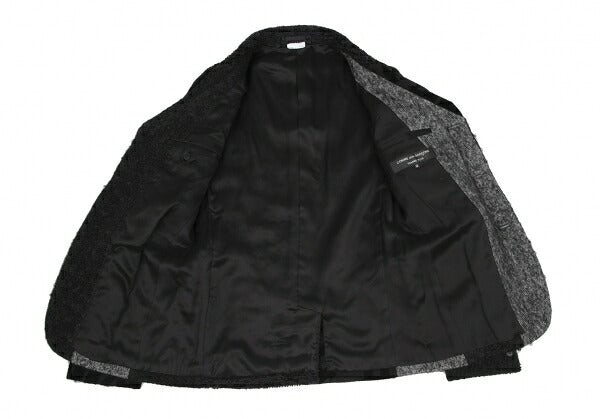 COMME des GARCONS HOMME PLUS 12AW Flock Jacket Black Size XS