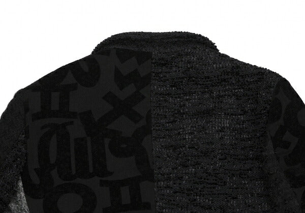 COMME des GARCONS HOMME PLUS 12AW Flock Jacket Black Size XS