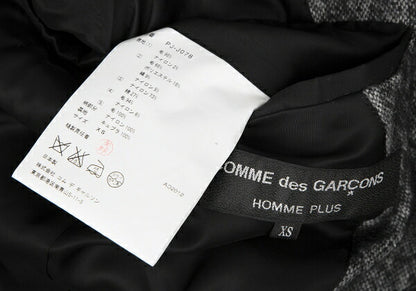 COMME des GARCONS HOMME PLUS 12AW Flock Jacket Black Size XS