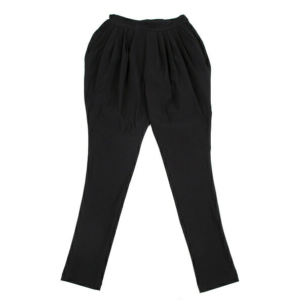 LIMI feu Stretch Tapered Tuck Design Pants Black Size S