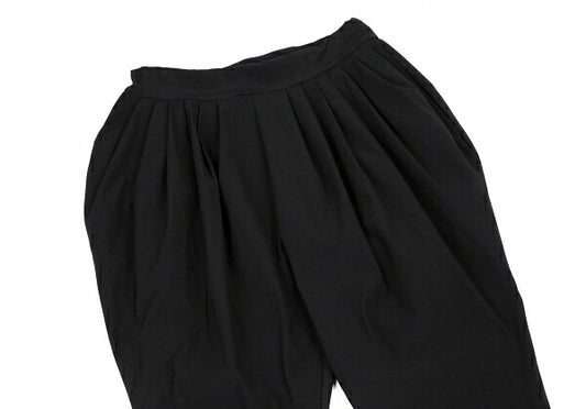 LIMI feu Stretch Tapered Tuck Design Pants Black Size S