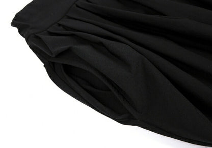 LIMI feu Stretch Tapered Tuck Design Pants Black Size S