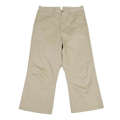 COMME des GARCONS Cotton Cinch-Back Pants Beige Size M