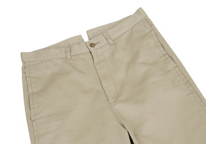 COMME des GARCONS Cotton Cinch-Back Pants Beige Size M