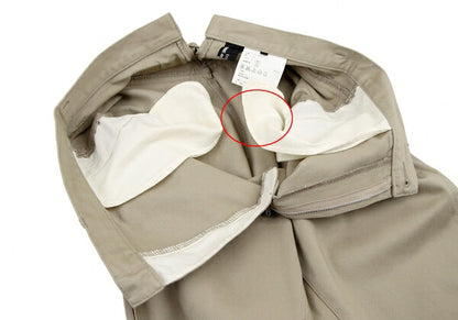 COMME des GARCONS Cotton Cinch-Back Pants Beige Size M