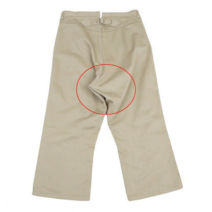 COMME des GARCONS Cotton Cinch-Back Pants Beige Size M