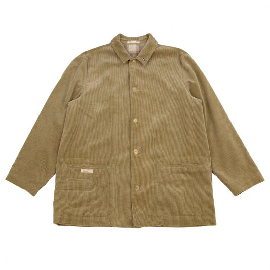 Papas Corduroy Coverall Jacket Brown Size 50L