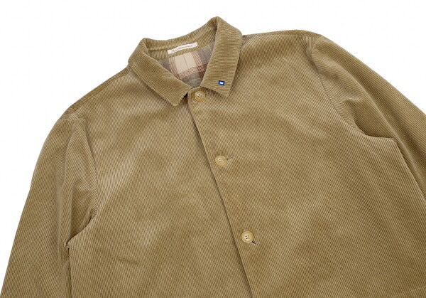 Papas Corduroy Coverall Jacket Brown Size 50L