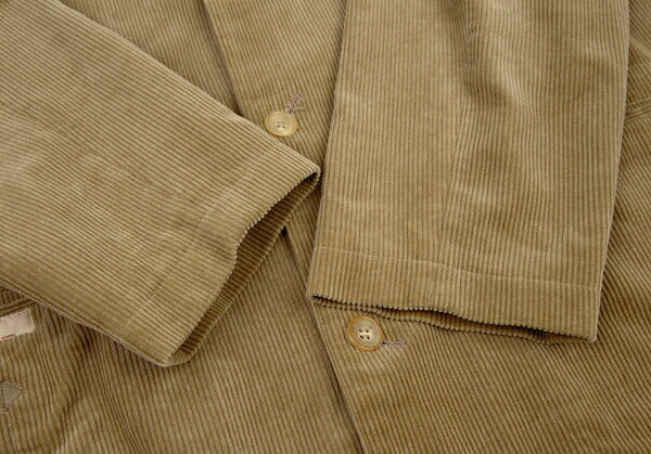 Papas Corduroy Coverall Jacket Brown Size 50L