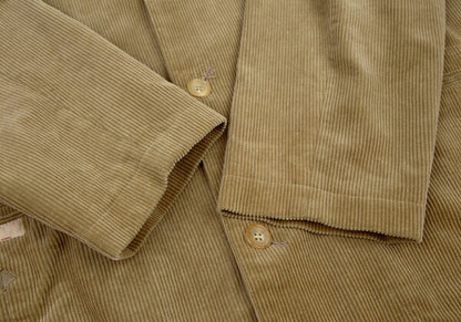 Papas Corduroy Coverall Jacket Brown Size 50L