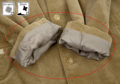 Papas Corduroy Coverall Jacket Brown Size 50L