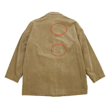 Papas Corduroy Coverall Jacket Brown Size 50L