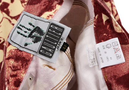 GAULTIER JEAN'S Face Print Jeans Pink Size 41