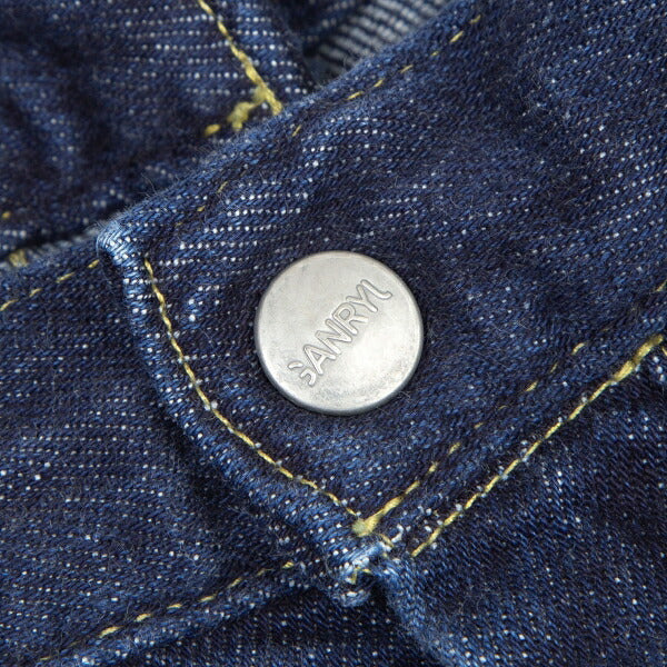 GANRYU 16AW Indigo Zip Panel Denim Jeans Size L