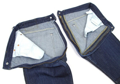 GANRYU 16AW Indigo Zip Panel Denim Jeans Size L