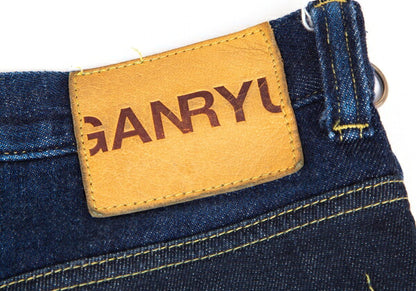 GANRYU 16AW Indigo Zip Panel Denim Jeans Size L