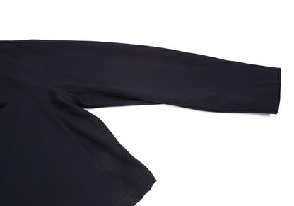 Y's Wool Drawstring Buttonless Jacket Navy Size L