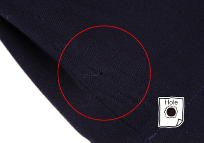 Y's Wool Drawstring Buttonless Jacket Navy Size L
