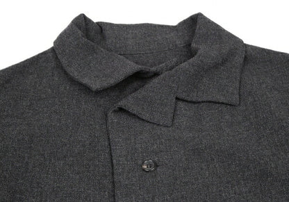 Yohji Yamamoto NOIR Wool Nylon Shirt Jacket Gray Size 3