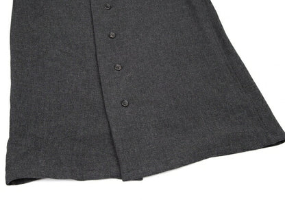 Yohji Yamamoto NOIR Wool Nylon Shirt Jacket Gray Size 3