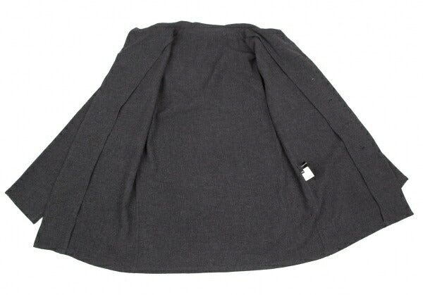 Yohji Yamamoto NOIR Wool Nylon Shirt Jacket Gray Size 3