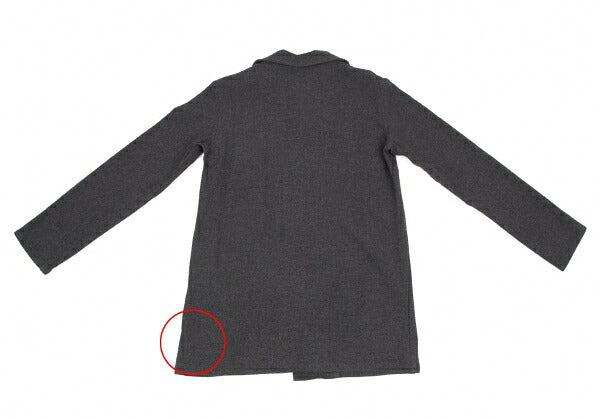 Yohji Yamamoto NOIR Wool Nylon Shirt Jacket Gray Size 3