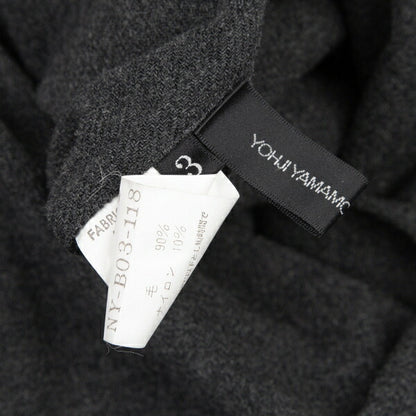 Yohji Yamamoto NOIR Wool Nylon Shirt Jacket Gray Size 3