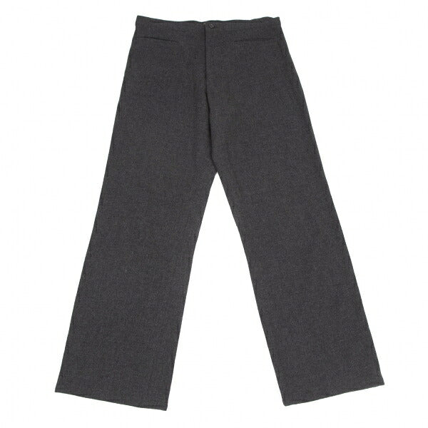 Yohji Yamamoto NOIR Wool Nylon Piping Pants Charcoal Size 3