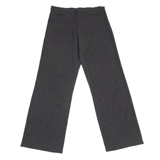 Yohji Yamamoto NOIR Wool Nylon Piping Pants Charcoal Size 3