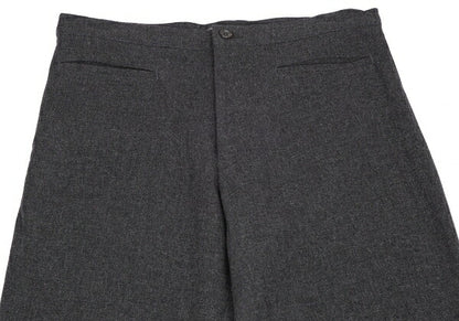 Yohji Yamamoto NOIR Wool Nylon Piping Pants Charcoal Size 3