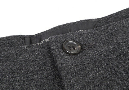 Yohji Yamamoto NOIR Wool Nylon Piping Pants Charcoal Size 3