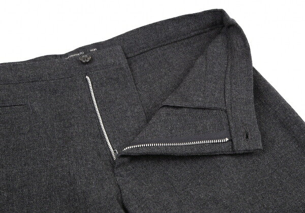 Yohji Yamamoto NOIR Wool Nylon Piping Pants Charcoal Size 3