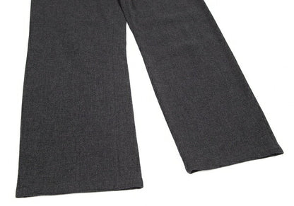 Yohji Yamamoto NOIR Wool Nylon Piping Pants Charcoal Size 3