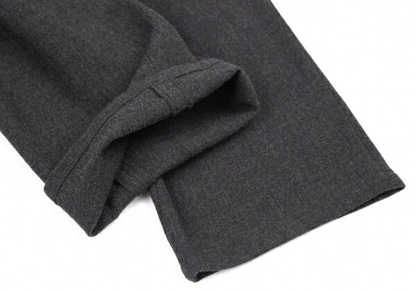 Yohji Yamamoto NOIR Wool Nylon Piping Pants Charcoal Size 3