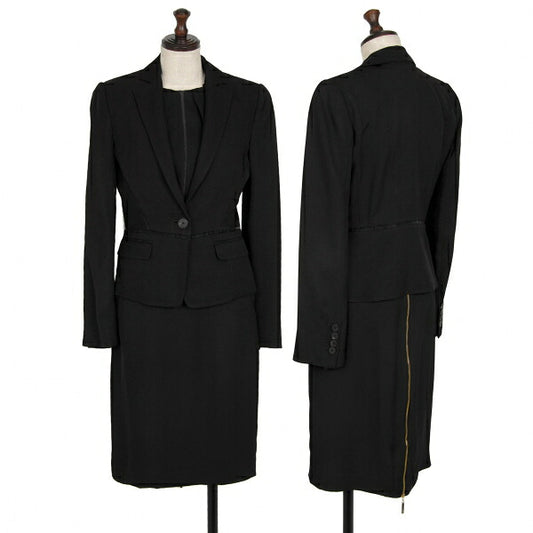 Salvatore Ferragamo Sheer Line Ensemble Dress Black Size 38