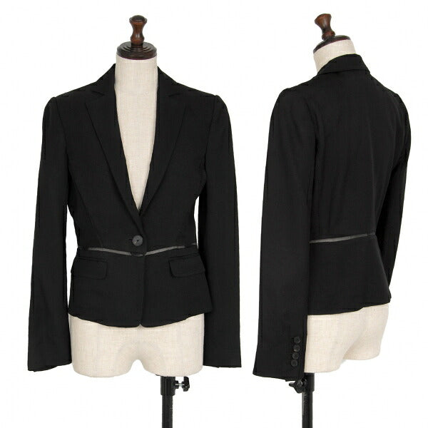 Salvatore Ferragamo Sheer Line Ensemble Dress Black Size 38
