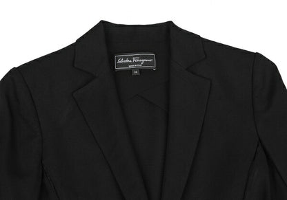 Salvatore Ferragamo Sheer Line Ensemble Dress Black Size 38