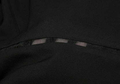 Salvatore Ferragamo Sheer Line Ensemble Dress Black Size 38