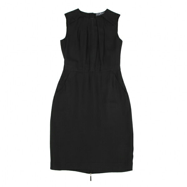 Salvatore Ferragamo Sheer Line Ensemble Dress Black Size 38