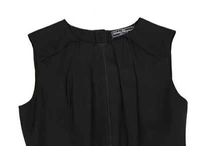 Salvatore Ferragamo Sheer Line Ensemble Dress Black Size 38