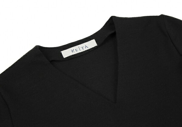 KEITA MARUYAMA Felt Patch V-Neck Sweater Black Multi Size 1