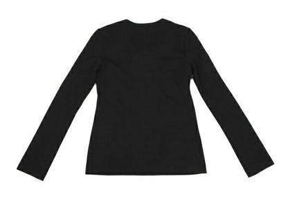 KEITA MARUYAMA Felt Patch V-Neck Sweater Black Multi Size 1