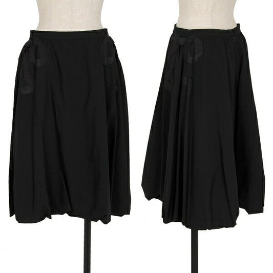 KEITA MARUYAMA Wool Ribbon Skirt Black Size 1