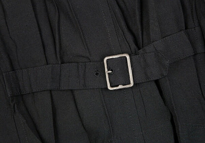 ISSEY MIYAKE Wrinkle Pleat Polyester Vest Black Size M